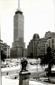 Postcard Mexico Mexico City RPPC Real Photo Torre Tower Latinoamericana 1960 K6