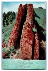 1909 Devil's Slide On Line of Union Pacific Railroad Ogden Utah UT Postcard