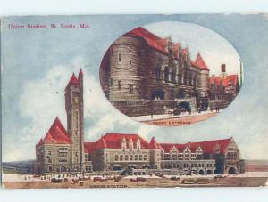 Divided-Back BUILDING St. Louis Missouri MO ho3005