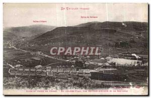 Old Postcard Le Thillot Cites and plant Fresse LEs balloons Alsace and Servance