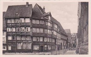 Germany Hildesheim Alta Fachwerkhaeuser am Andreasplatz Real Photo