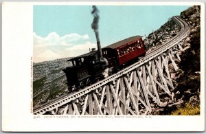 Jacob's Ladder Mount Washington Railway White Mountains New Hampshire Postcard