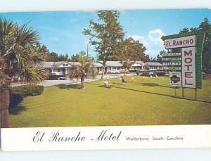 Unused Pre-1980 MOTEL SCENE Walterboro South Carolina SC B6209