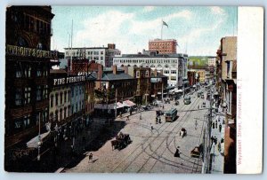 Providence Rhode Island Postcard Weybosset Street Exterior c1908 Vintage Antique