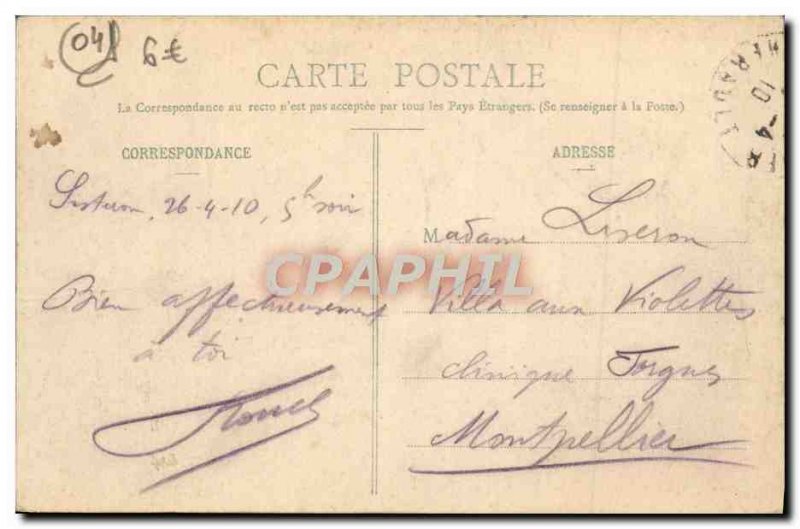 Old Postcard Sisteron The Rock of Beaume