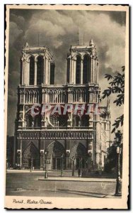 Old Postcard Paris Notre Dame