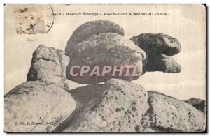 Old Postcard Rocks strange Roc pm Toul Brehat