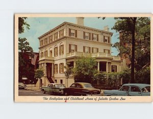Postcard Birthplace and Childhood Home of Juliette Gordon Low Savannah GA USA