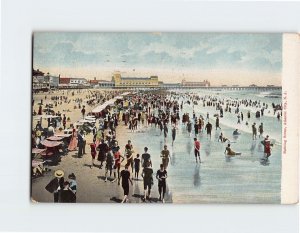 Postcard Beach Scene, Atlantic City, New Jersey