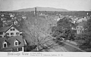 East Jaffrey NH Bird's Eye View Aerial Photo in 1911  Real Photo Postcard