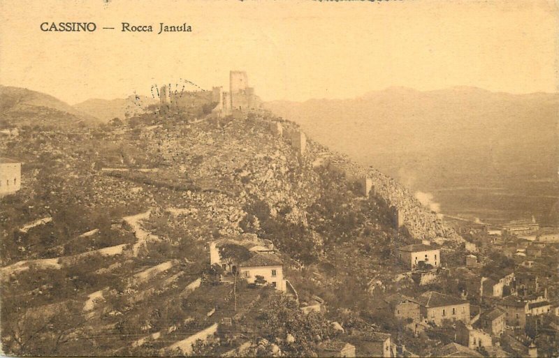 ITALY Cassino monastery hill Rocca Janula