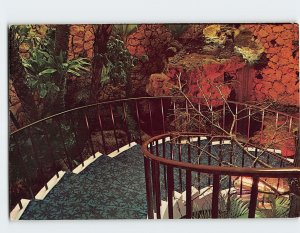 Postcard Stairway to our Grotto Lounge, Patricia Murphy's Candle Restaurants, FL