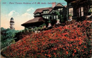 Floral Terrace Residence FM Smith Oakland CA California Antique Postcard DB UNP  