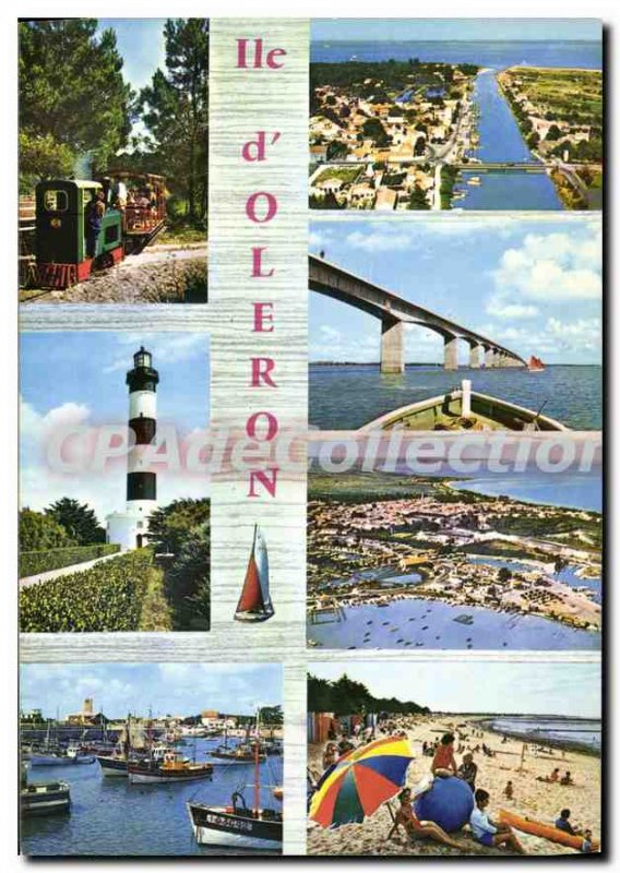 Postcard Modern Ile D'Oleron Boyardville The castle Viaduct cotiniere flagshi...