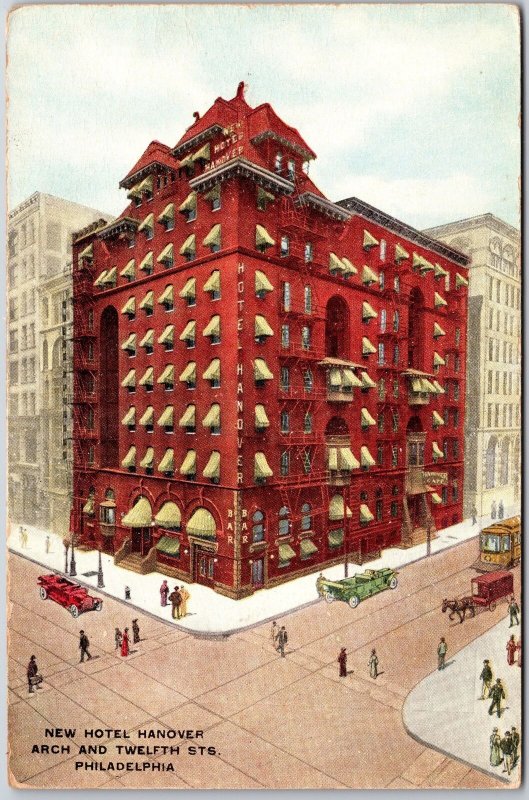 New Hotel Hannover Arch And 12Th Street Philadelphia Pennsylvania PA Postcard