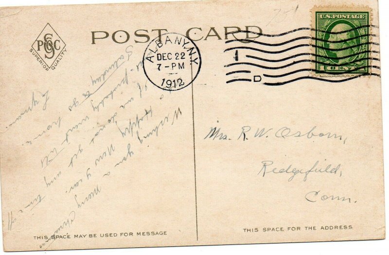 1912 Postcard The Albany Institute And Historical And Art Society New York