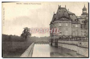 Old Postcard Melun Chateau De Vaux Le Vicomte