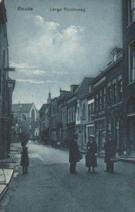 Netherlands Gouda Lange Tiendeweg Vintage Postcard 03.78
