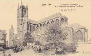 Belgium Gent Gand La Cathedrale Saint Bavon et le Monument des Freres Van Eyck