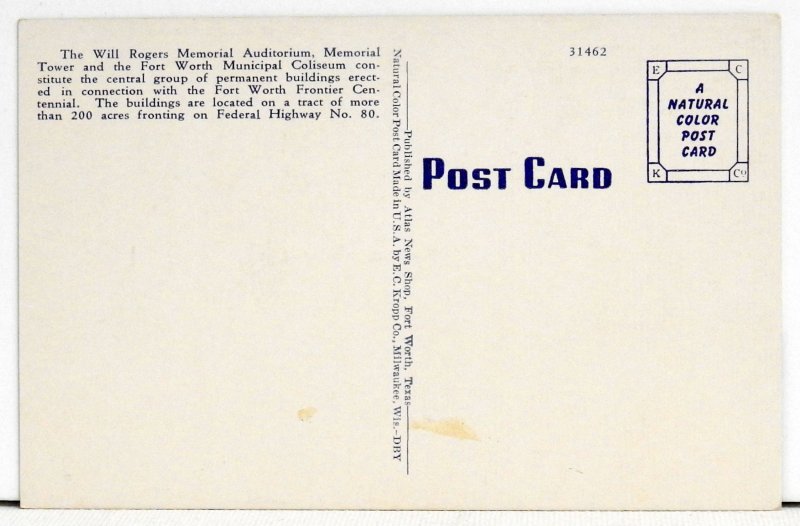 Auditorium - Tower - Coliseum, Fort Worth, Texas