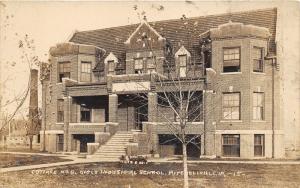 Mitchellville Iowa~Girls Industrial School~Cottage No 6~Smoke Stack~c1910 RPPC