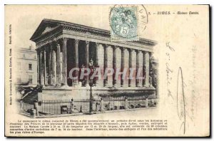 Postcard Old Nimes Maison Carree