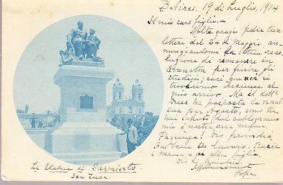 Argentina - Sarmiento Statue - Buenos Aires  1904