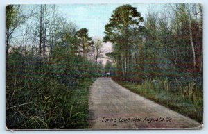 AUGUSTA, GA Georgia ~ Scene on LOVERS LANE  c1910s Richmond County Postcard