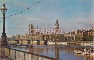 Modern Postcard The Houses of Parliament from Thames Across the River