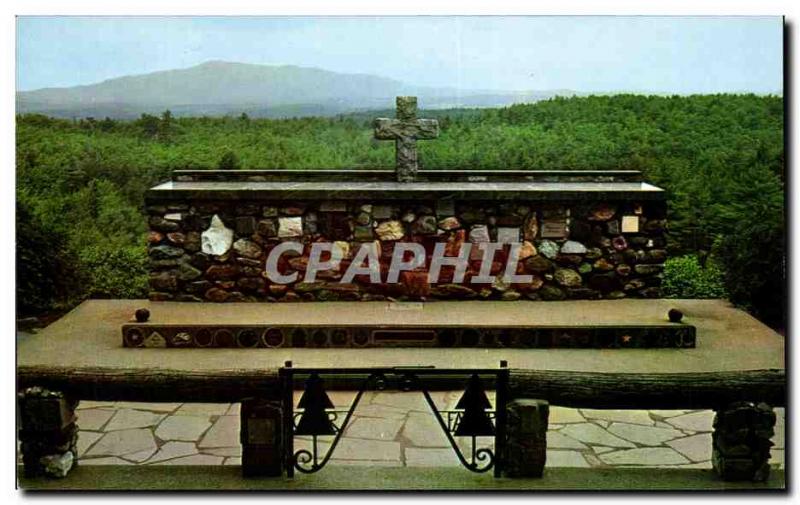 Postcard Old Cathedral Of The Pines Rindge New Hampshire Altar Of The Nation