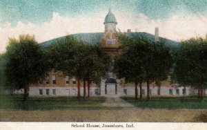 Jonesboro, Indiana - A view of the School House - c1908