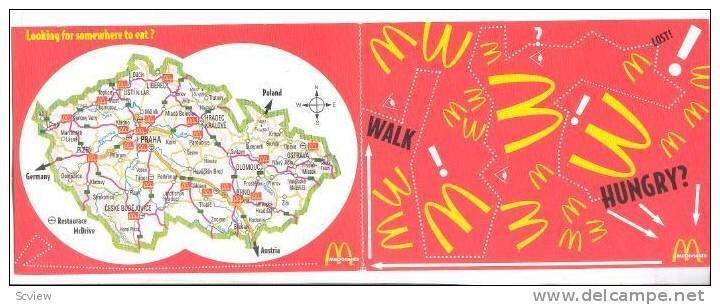 Map of McDonald's Restaurants in Czech Republic , 60-80s