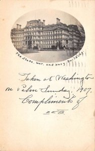 Washington DC State War and Navy Building Real Photo Vintage Postcard AA64204