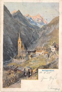 Lot 69 heiligenblut litho postcard  carinthia austria