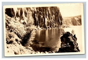 Vintage Early 1900's RPPC Postcard Crater Lake Oregon POSTED