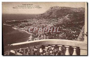 Postcard Old French Riviera the Principality of Monaco and the Turbie panoram...