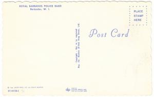 Barbados Bridgetown Royal Barbados Police Band 1960s Postcard