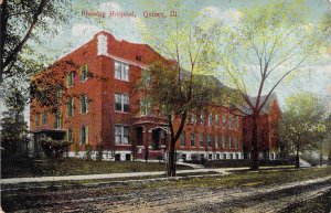 c.'07, Blessing Hospital, Quincy, IL, Old Post Card