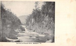 Middlesex Vermont Winooski River Narrows Waterfront Antique Postcard K91953