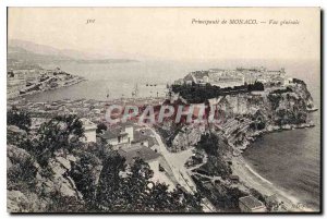 Old Postcard Principality of Monaco General view