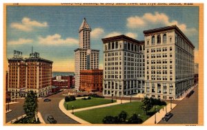 Washington  Seattle City Bldg, Smith Tower, Frye Hotel