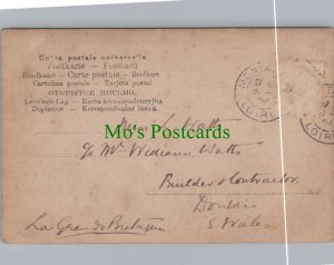 Genealogy Postcard - Watts - Contractor & Builder, Dowlais, South Wales RS8832