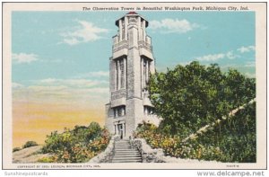 Indiana Michigan City Observation Tower In Washington Park Curteich