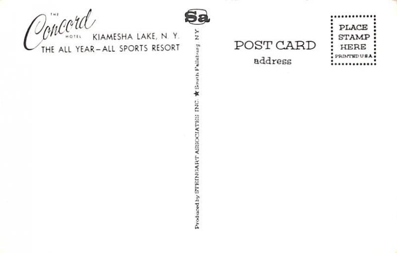 Concord Hotel, Kiamesha Lake NY  