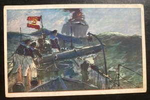 Mint Austria Picture Postcard deep sea torpedo boat on outpost