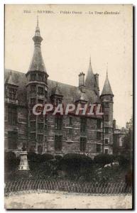 Old Postcard Nevers Ducal Palace The Central Tower