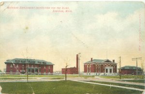 Saginaw MI Michigan Employment Institution for the Blind 1908 Postcard Used