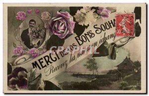 Old Postcard Fancy Thank you for your good wishes