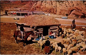 View of Tsegi Trading Post, Navajo County AZ Vintage Postcard L62