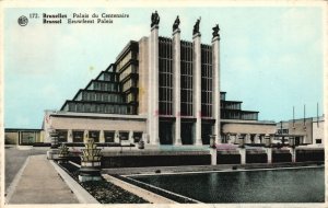 Vintage Postcard Bruxelles Palais Du Centenaire Belgium